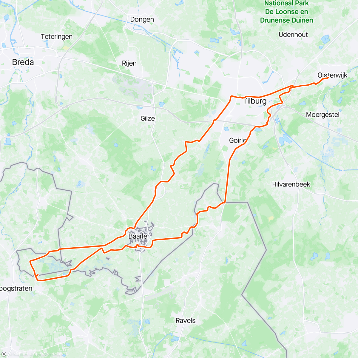 Map of the activity, Grensroute