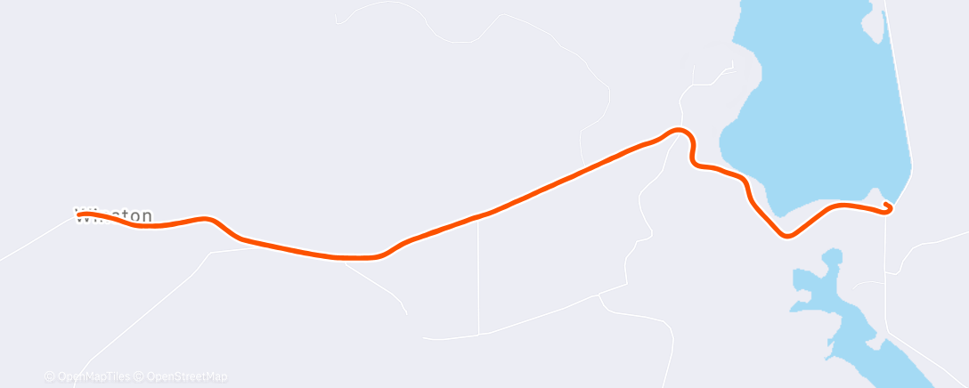 Map of the activity, Morning Run