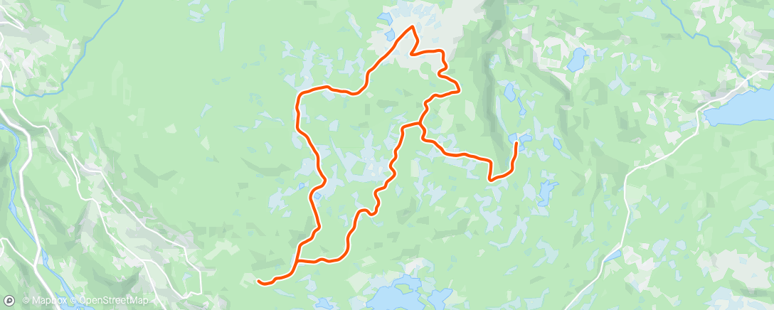 Map of the activity, Juleskitur til Skardåsen