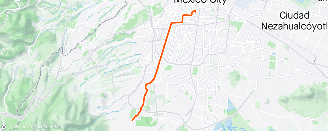 Mapa da atividade, Vuelta ciclista vespertina
