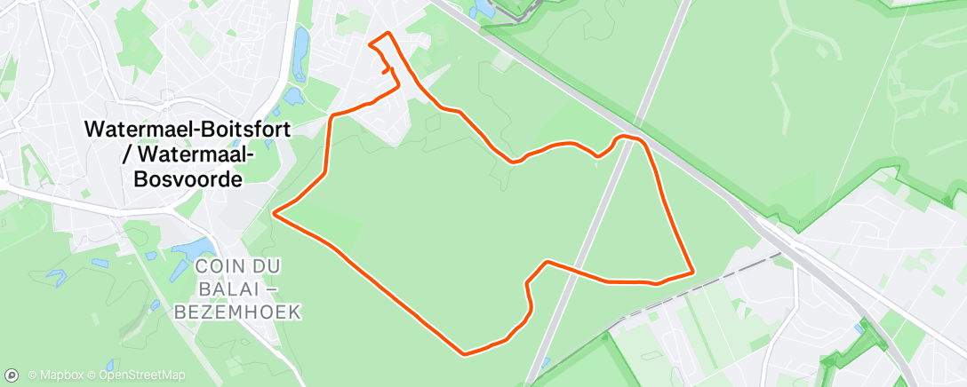 Map of the activity, Morning Run