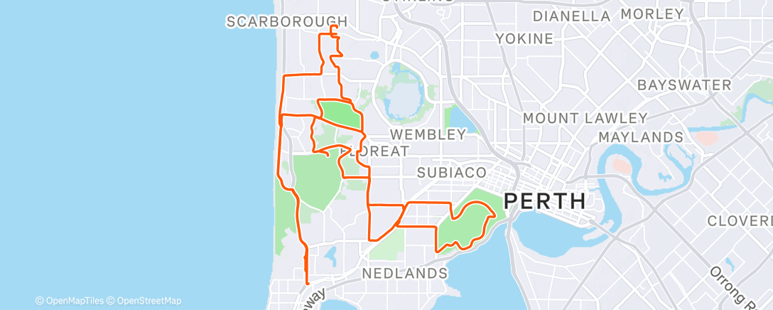 Map of the activity, Redwood Ride