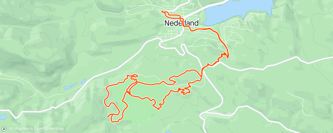 「Lunch Mountain Bike Ride」活動的地圖