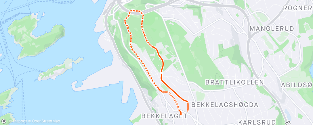Map of the activity, Fredagsrunde 🐕
