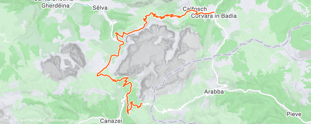 Map of the activity, Sortie vélo dans l'après-midi