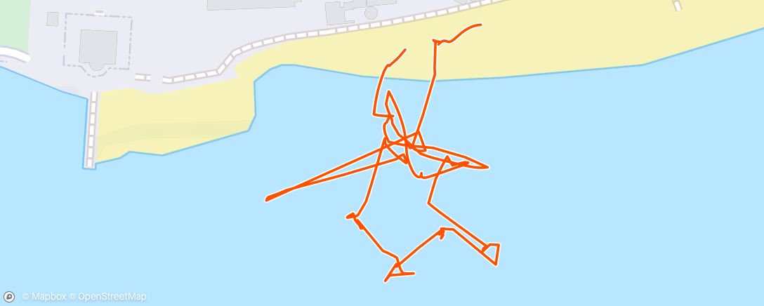 Map of the activity, Surf por la tarde