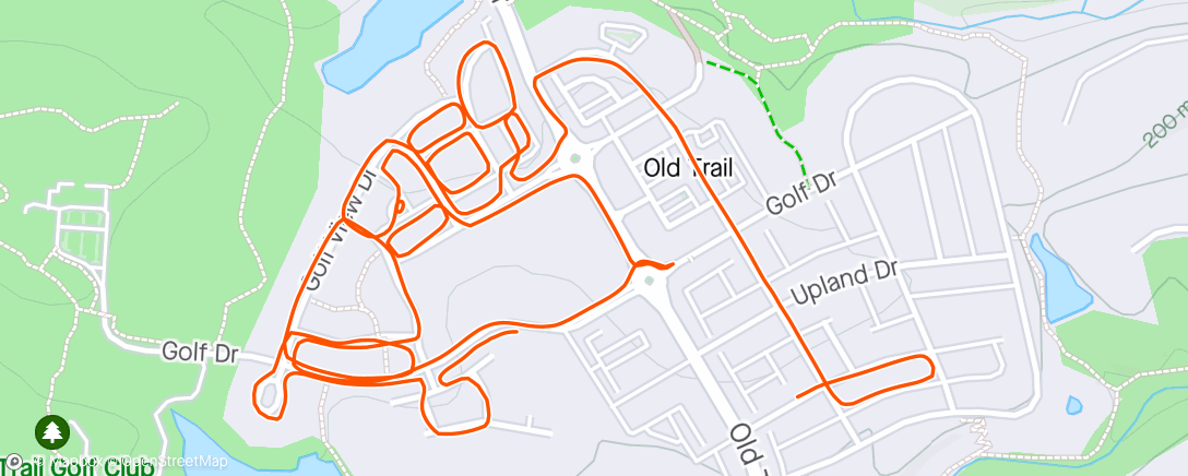 Map of the activity, Last Run before Park to Park! Woo!