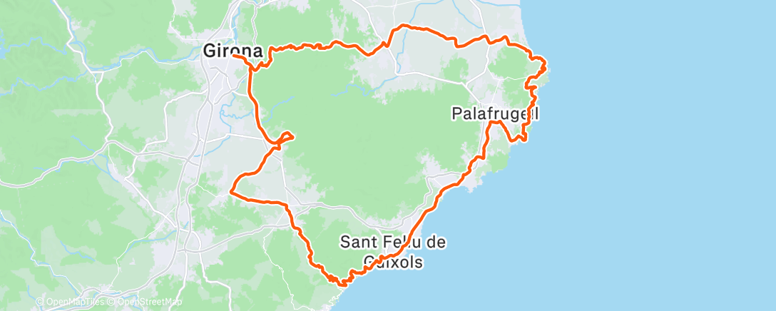 Map of the activity, Morning Ride