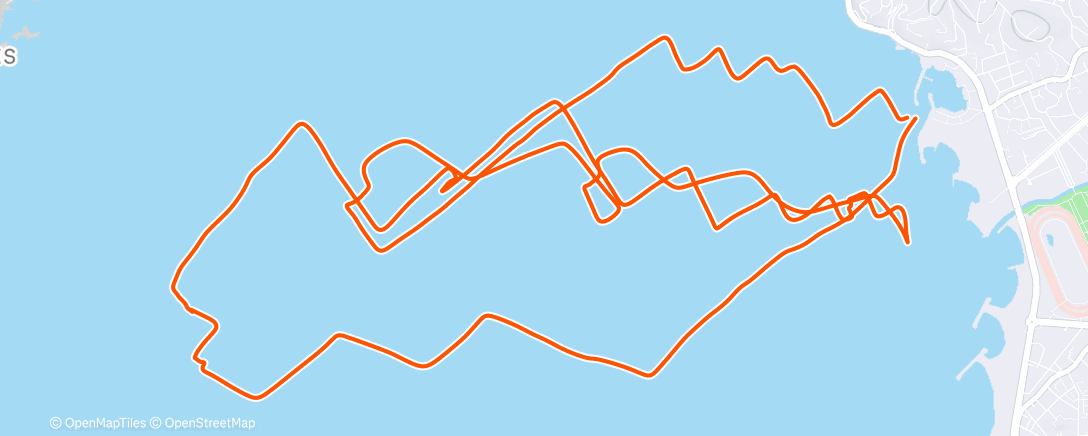 Map of the activity, Voile le matin