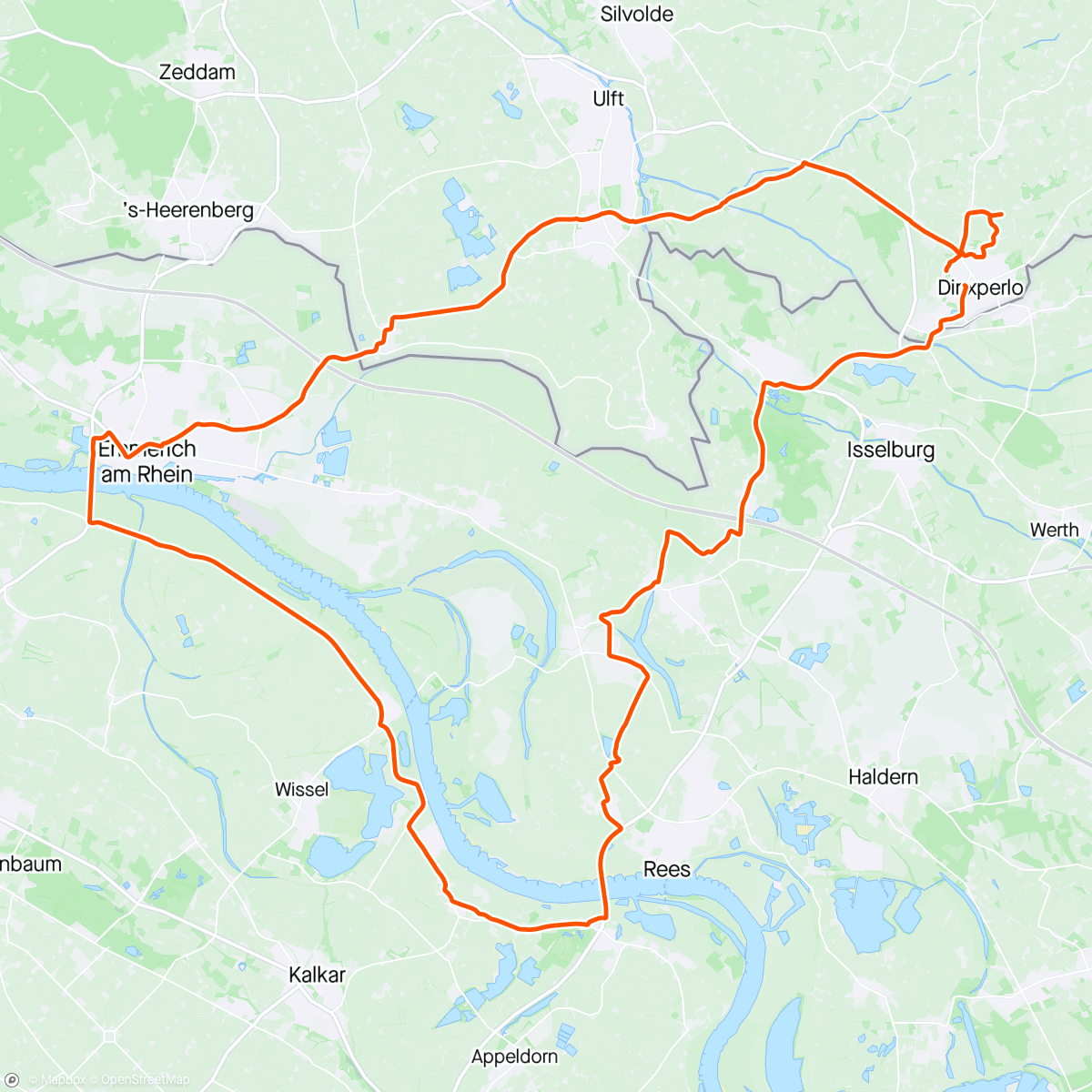 Map of the activity, Rondje 2 bruggen