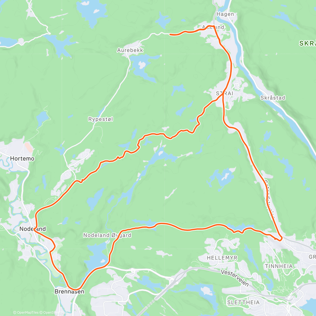 Map of the activity, Mye vann for tiden