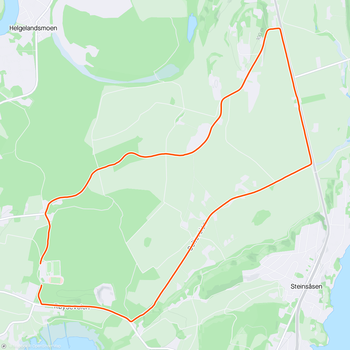 Map of the activity, Røyse Ultra 8 x 10 km - løp 7 av 8