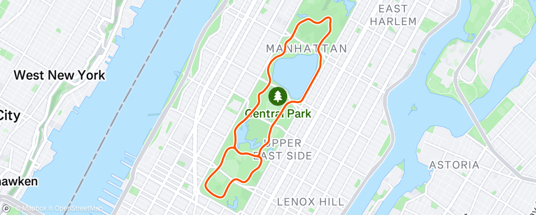 Mapa da atividade, Zwift - Pacer Group Ride: Gotham Grind in New York with Maria