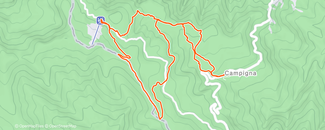 Map of the activity, Escursione mattutina