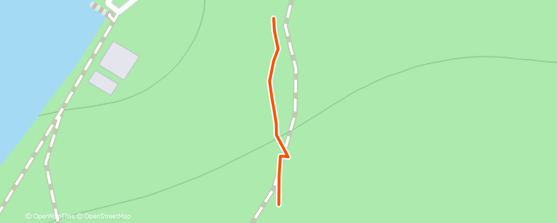 Map of the activity, Evening Run