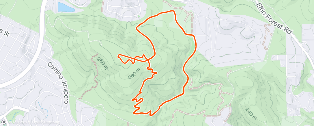 Map of the activity, Afternoon Mountain Bike Ride