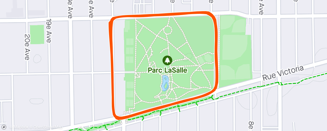 Map of the activity, Mardi de Lachine