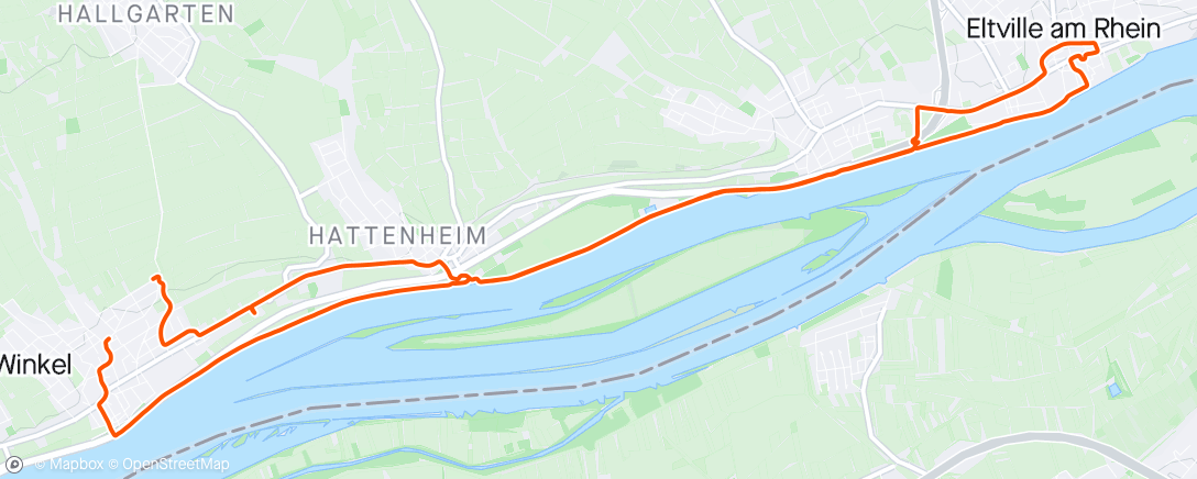 Mapa de la actividad (Radfahrt am Mittag)