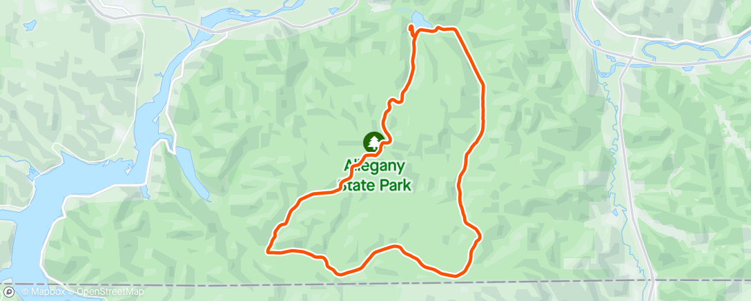 Map of the activity, ASP Deer Shed Ride
