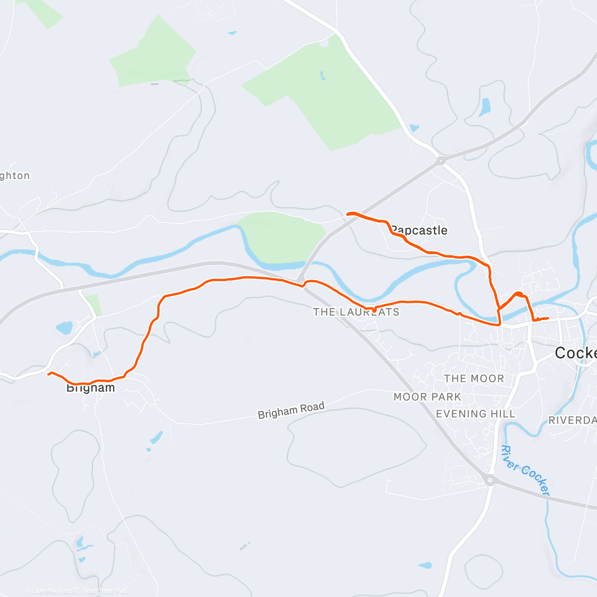 Map of the activity, DAC: papcastle hills