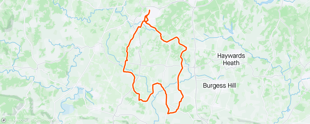 Map of the activity, Morning Ride