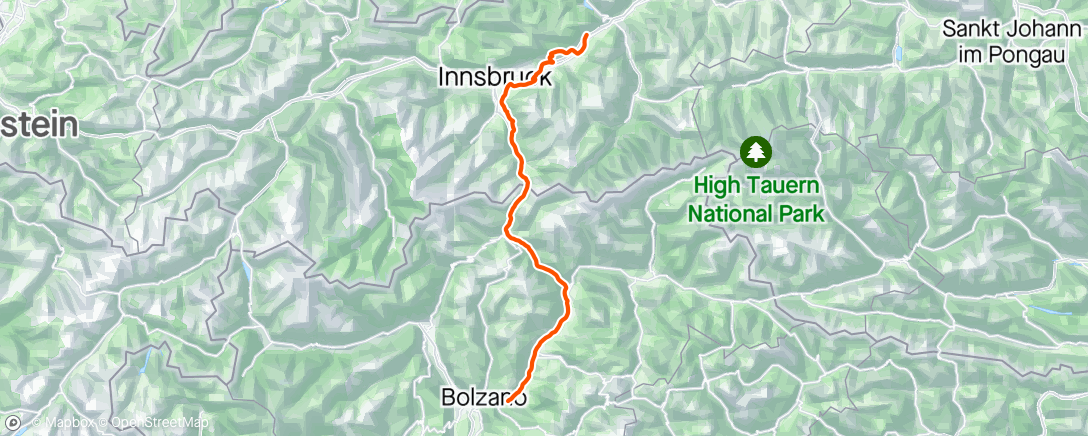 Map of the activity, Tour Of The Alps st 2