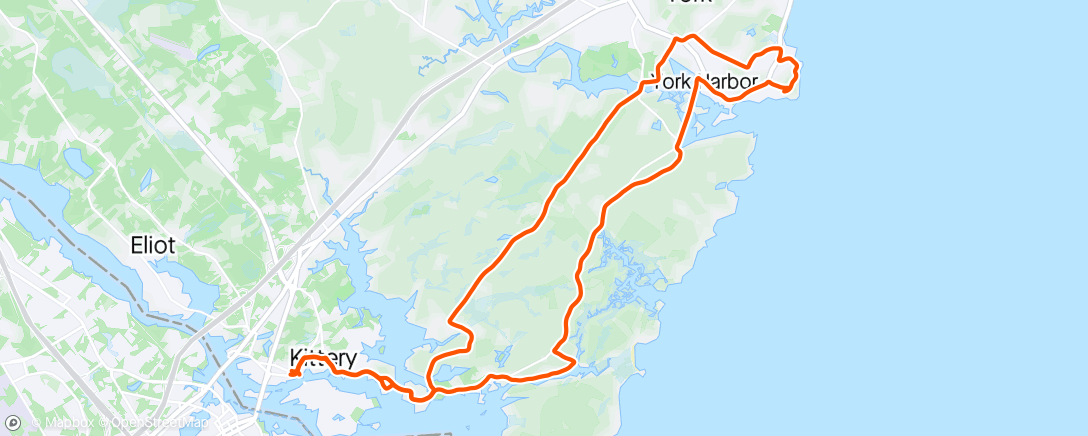 Mapa de la actividad, Southern Maine