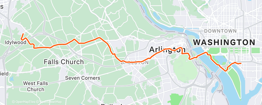 Карта физической активности (Temperature inversion, unhelpful wind and Barbour Rd. fox 🦊)