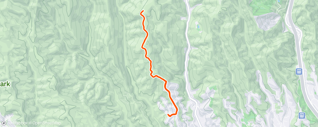 Map of the activity, Morning Run