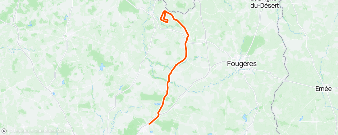 Map of the activity, Rallonge post course