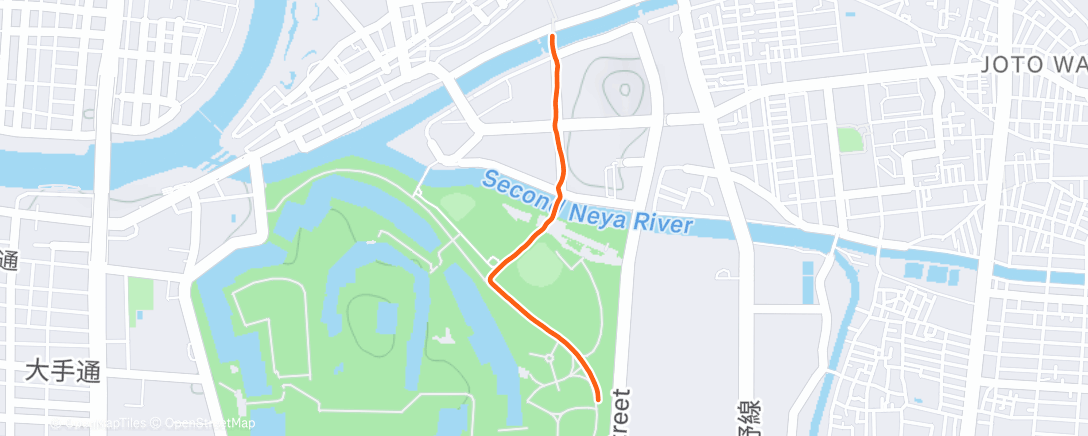 Карта физической активности (朝のランニング)