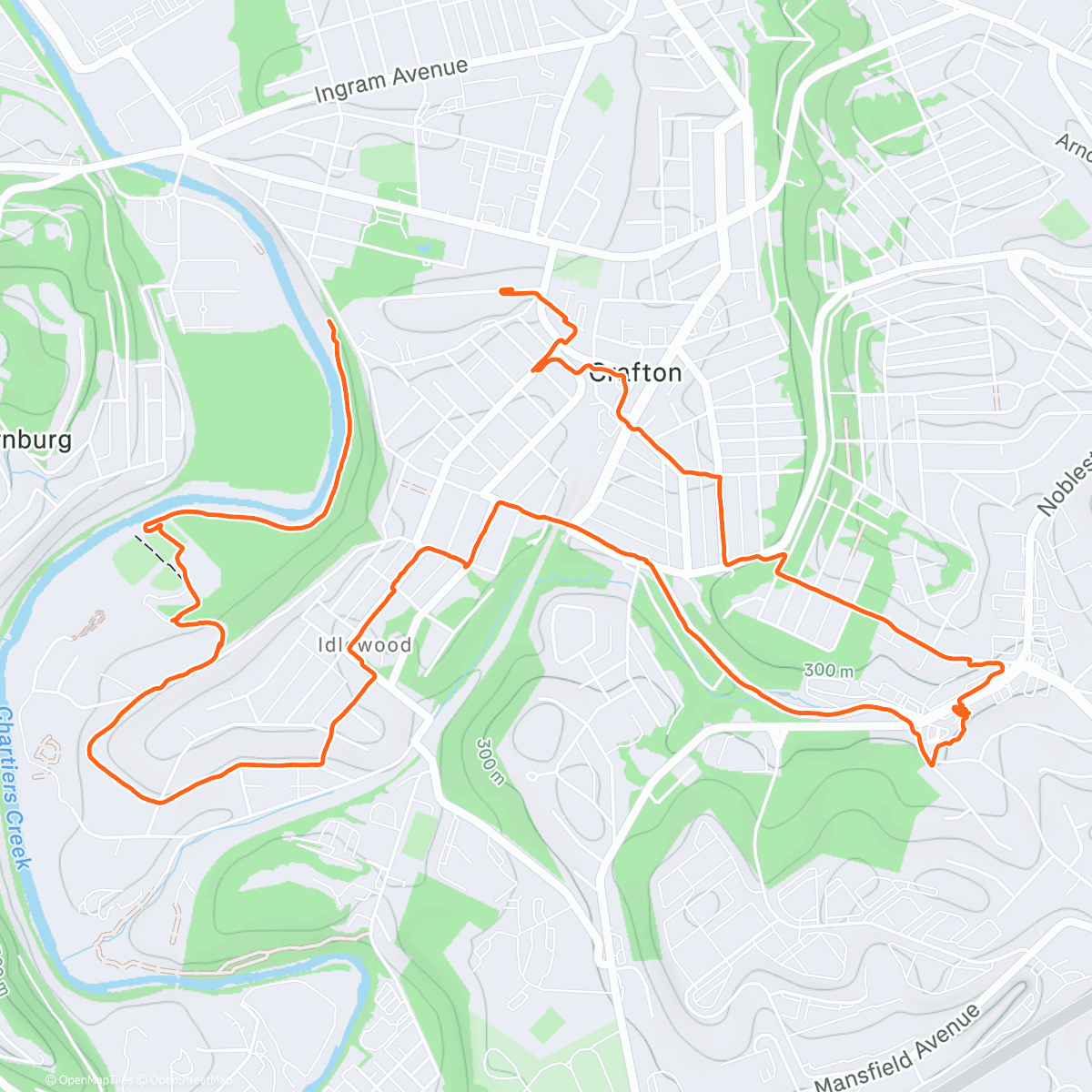 Map of the activity, PGH #2208
