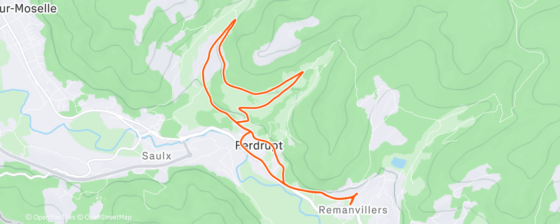Map of the activity, Footing sous les flocons ❄️