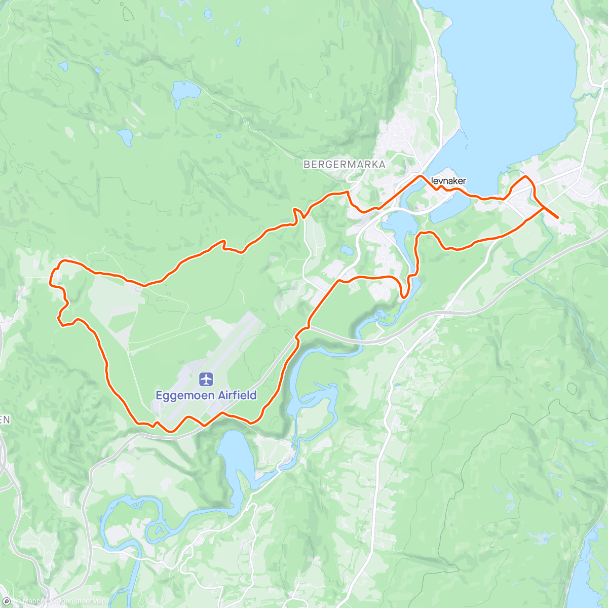 Map of the activity, Snar-gravel rundt Eggemoen