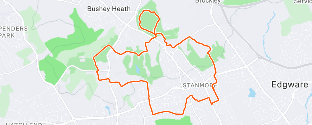 Карта физической активности (Afternoon Run)