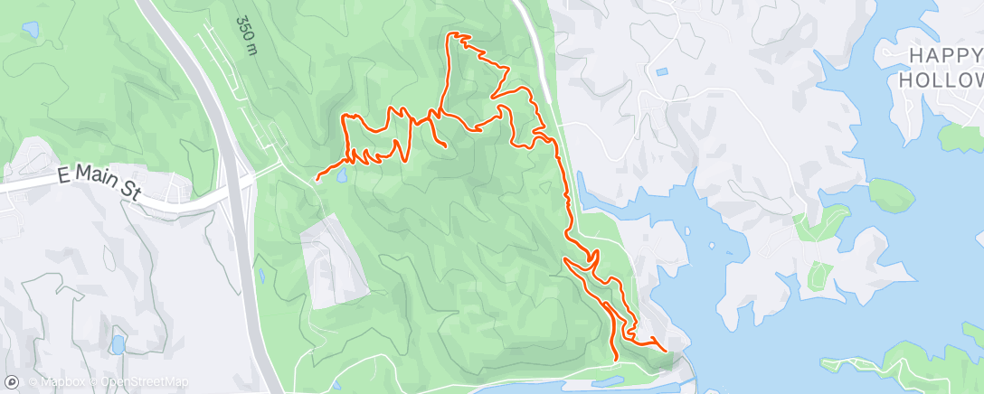 Map of the activity, Morning Hike