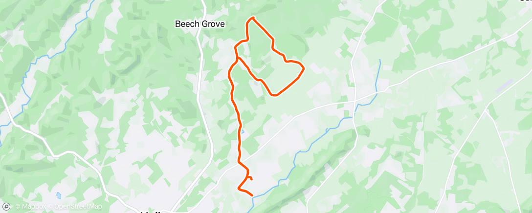 Map of the activity, Afternoon Ride