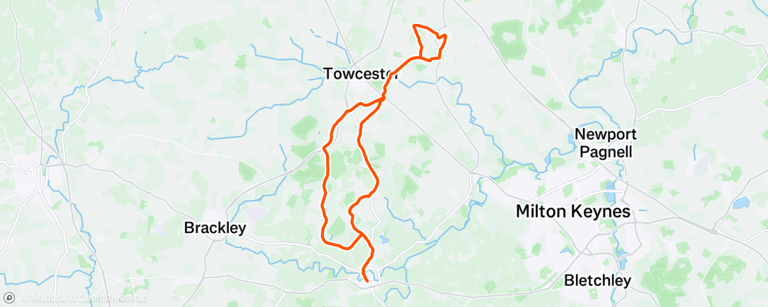 Map of the activity, Morning Gravel Ride
