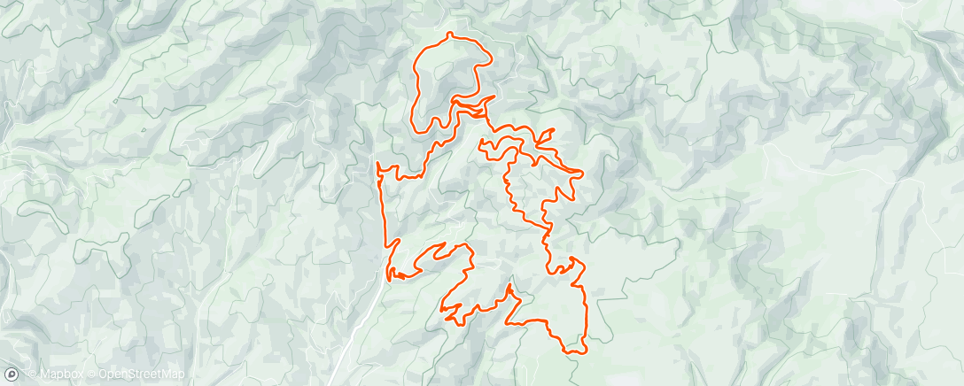 Map of the activity, April 18th is for lots of biking