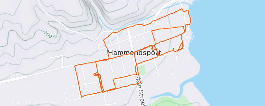 Map of the activity, Night Hike