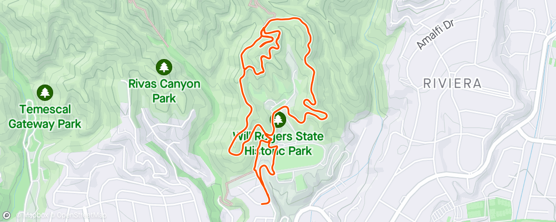 Mappa dell'attività Afternoon Trail Run
