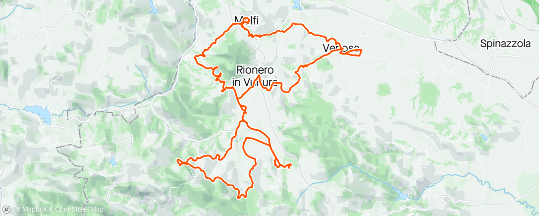 Map of the activity, Giro mattutino