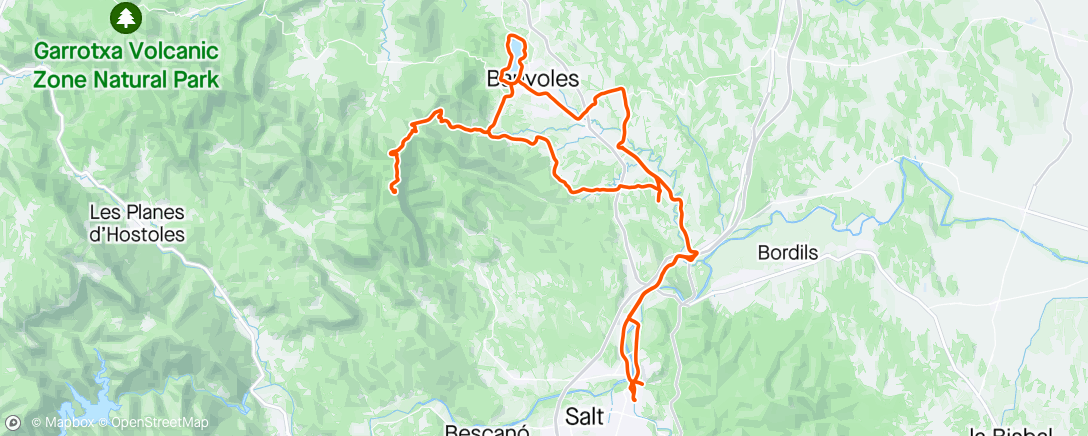 Map of the activity, The Rocacorba