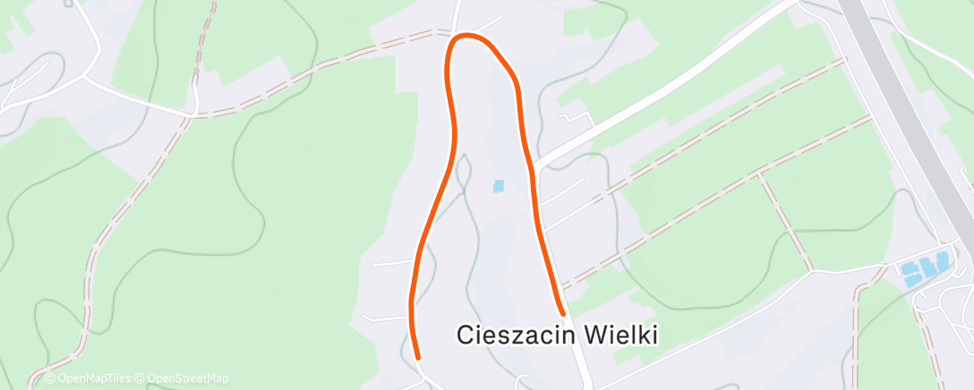 Map of the activity, Afternoon Walk