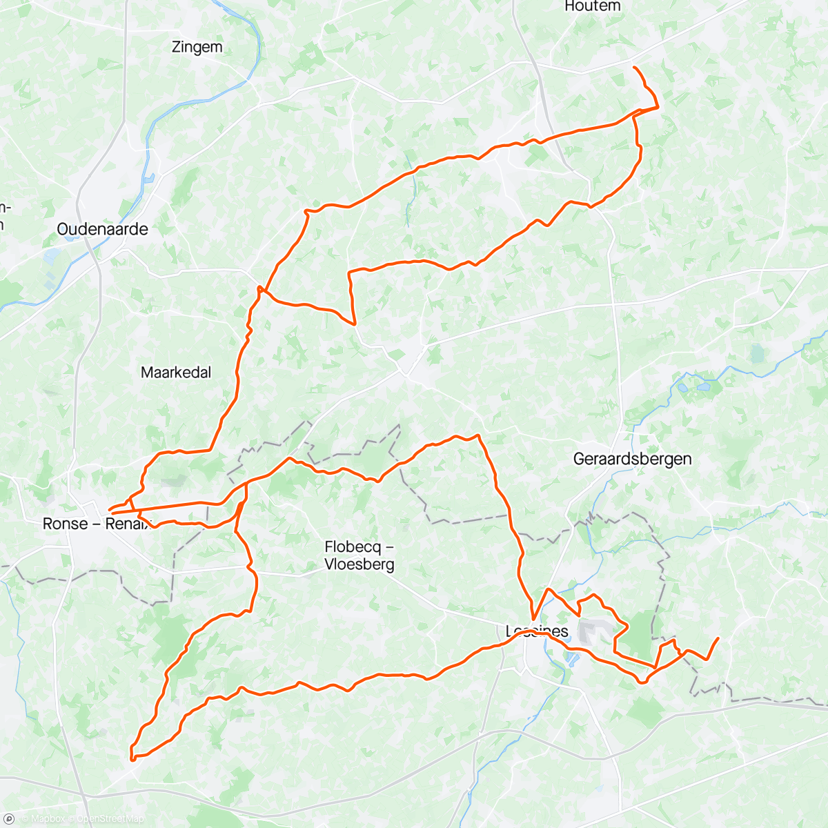 Map of the activity, Accrochèren