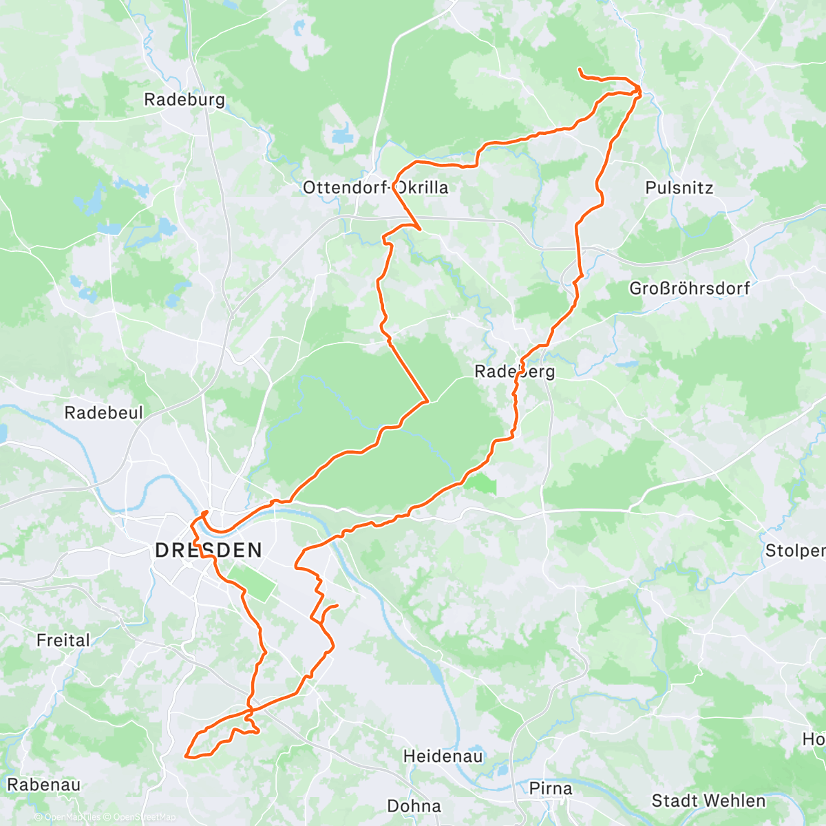 Map of the activity, Keulenberg bei Wintersonne