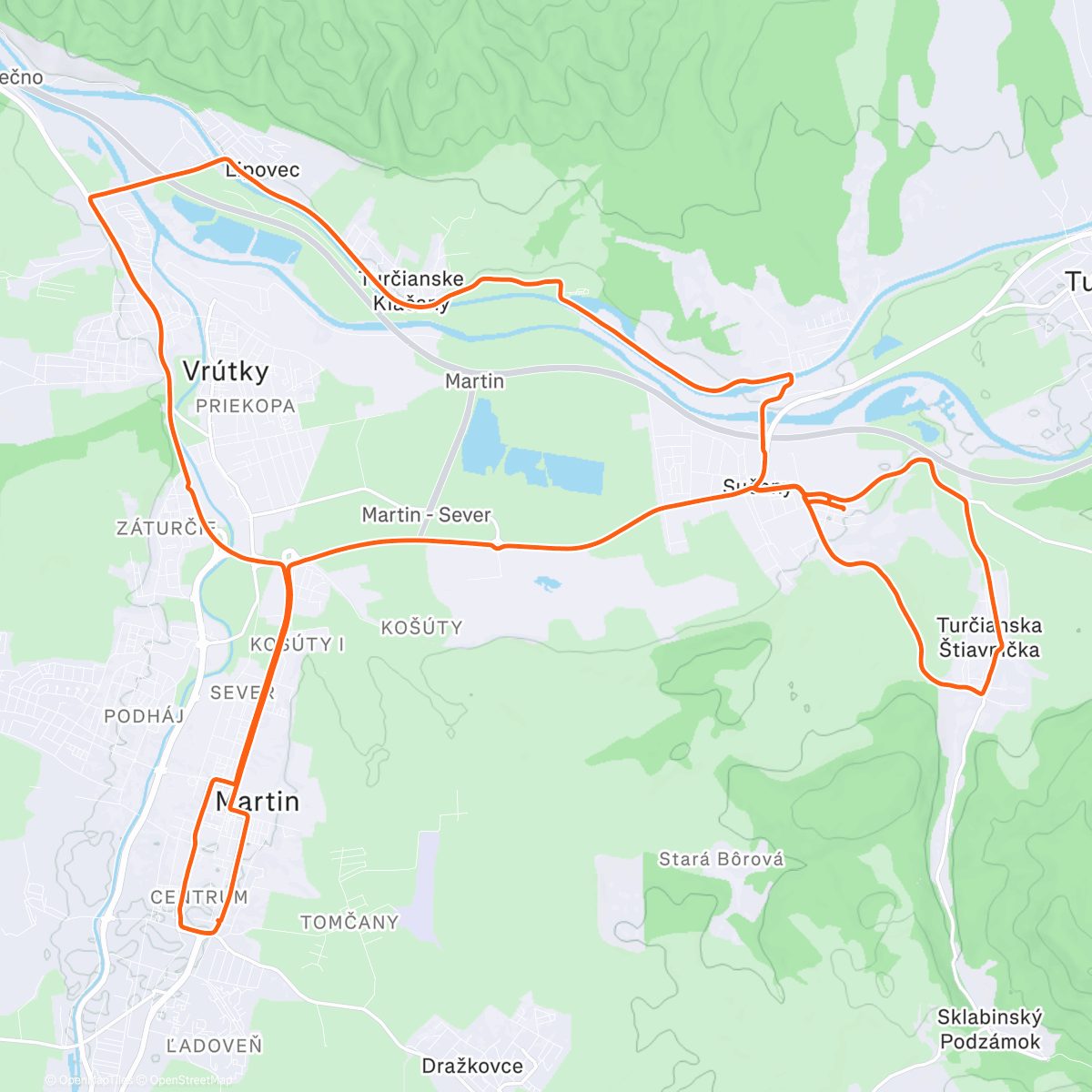 Map of the activity, End Season 2025 ride