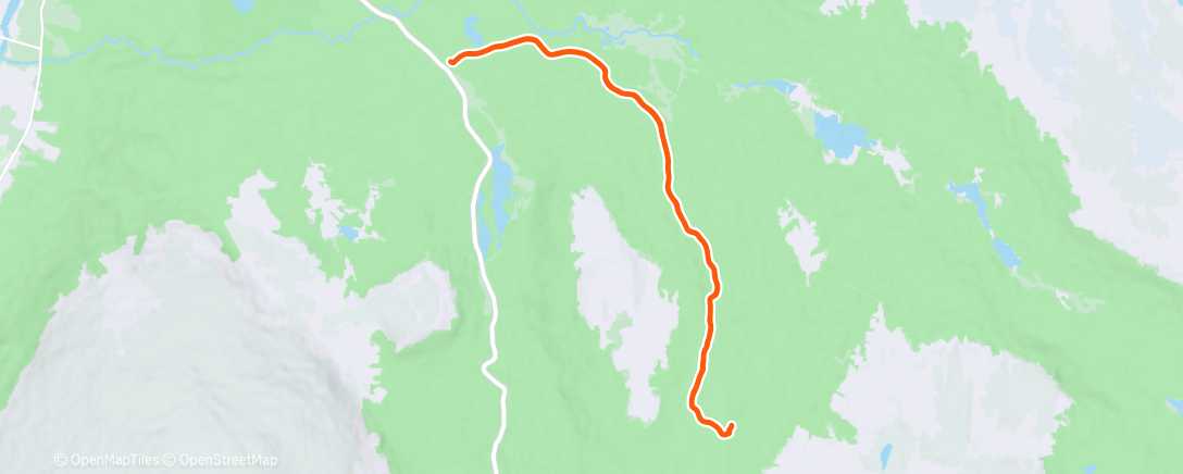 Map of the activity, Lunch Nordic Ski
