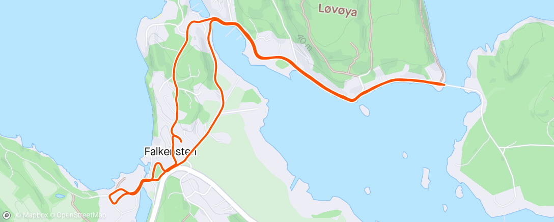 Map of the activity, Rolig 🏃‍♂️
