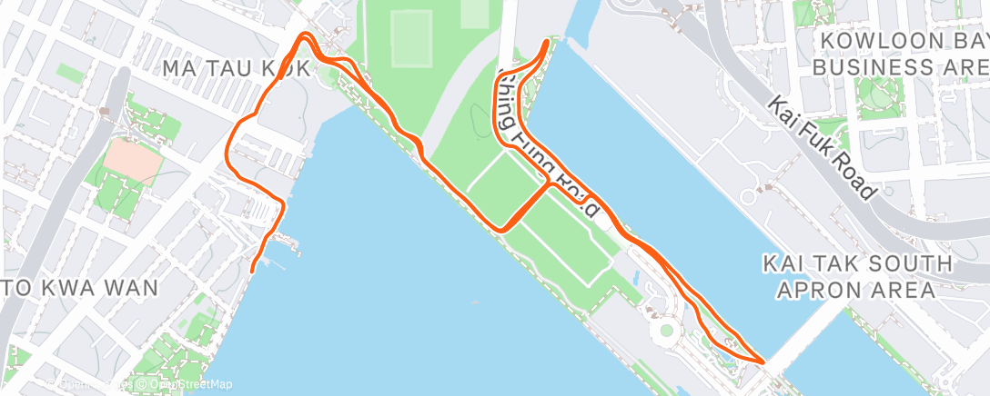 Карта физической активности (Evening Run)